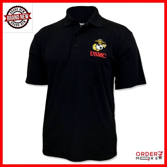 Other - Men's Performance Polo Shirt, Embroidered Logo, Regular Fit, Short Sleeve
